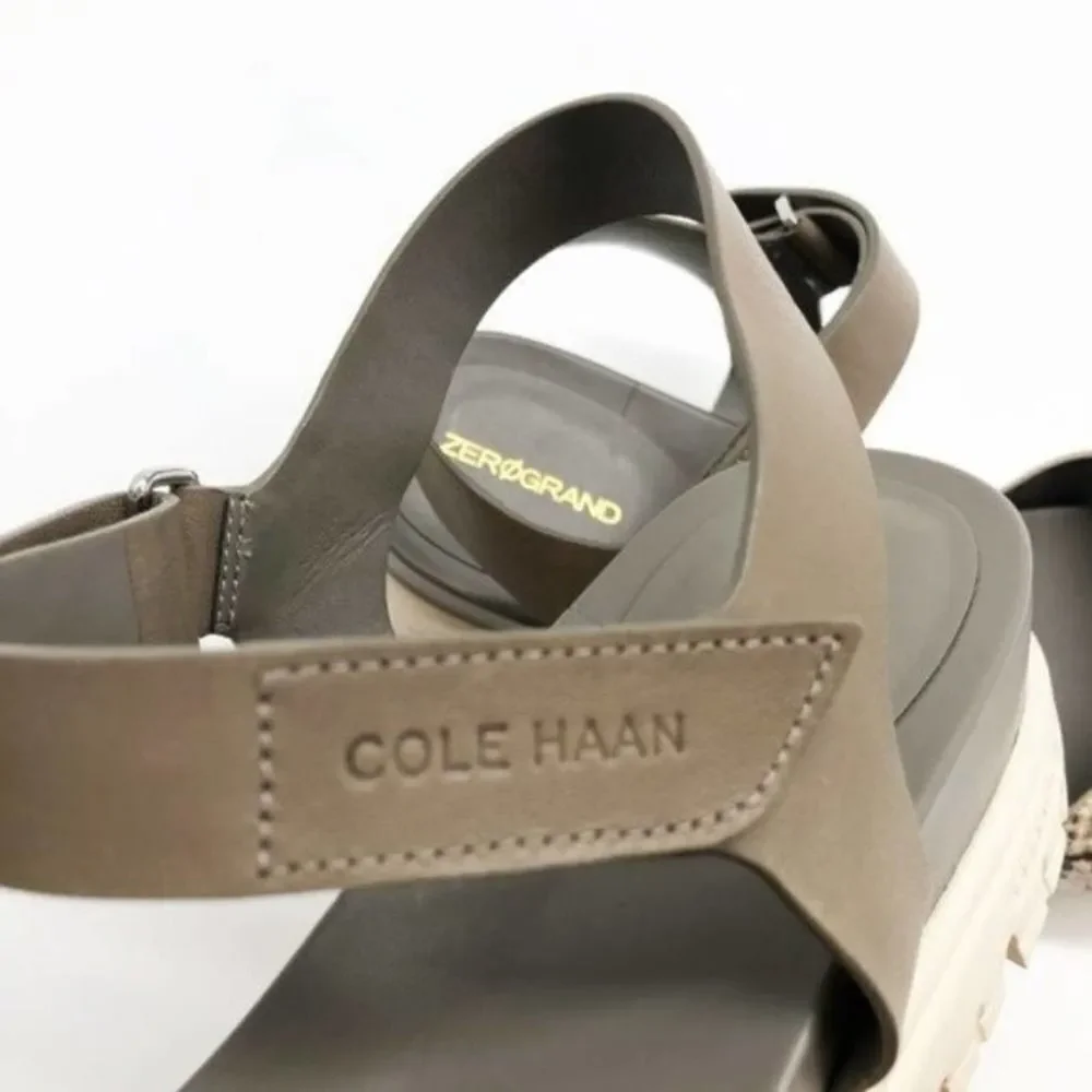 COLE HAAN ZeroGrand Criss Cross Snake Print Sandal